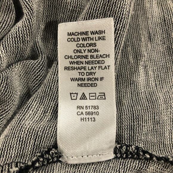 Maurices Gray Monochrome Color Block Cardigan Lightweight Open Front size XS - Picture 8 of 8